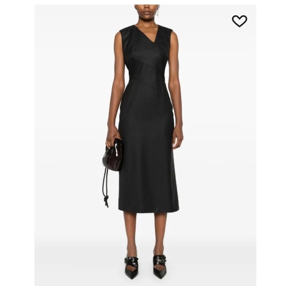 Alexander McQueen Dresses & Skirts - Alexander McQueen pinstripe structured midi dress